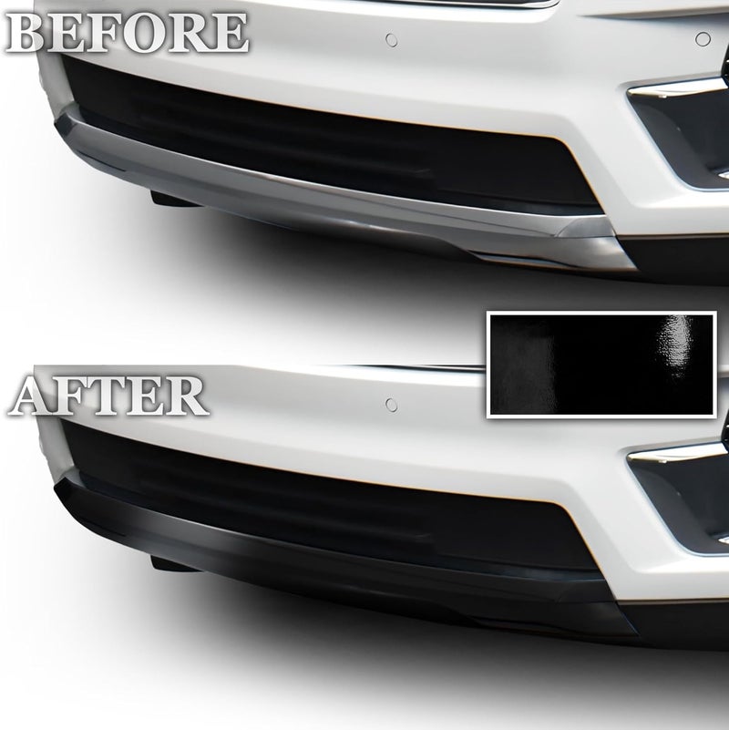 BOGAR TECH DESIGNS for GMC Yukon 2021-2024 Lower Lip Chrome Delete Overlay, Gloss Black - Image 2